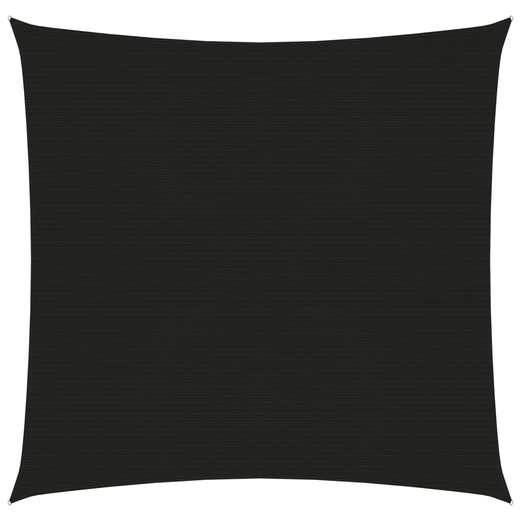 vidaXL Sunshade Sail 160 g/mŒ_ Black 2x2 m HDPE