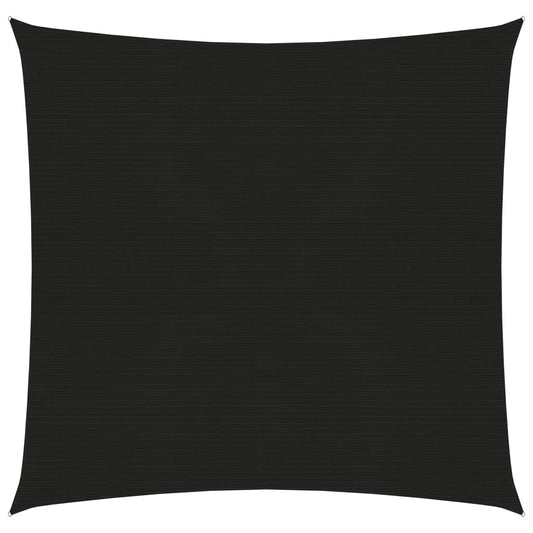 vidaXL Sunshade Sail 160 g/mŒ_ Black 2x2 m HDPE