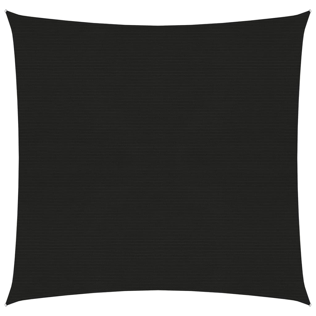 vidaXL Sunshade Sail 160 g/mŒ_ Black 2.5x3 m HDPE
