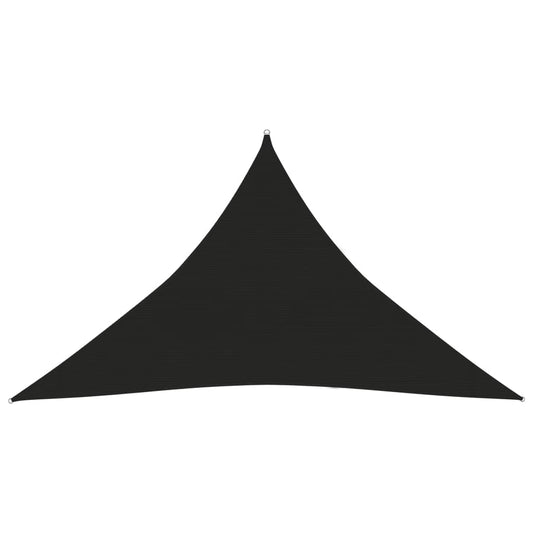 vidaXL Sunshade Sail 160 g/mŒ_ Black 3x3x4.2 m HDPE