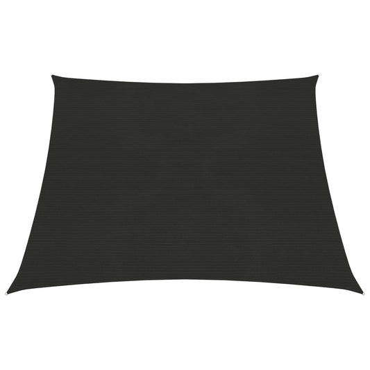 vidaXL Sunshade Sail 160 g/mŒ_ Black 3/4x2 m HDPE