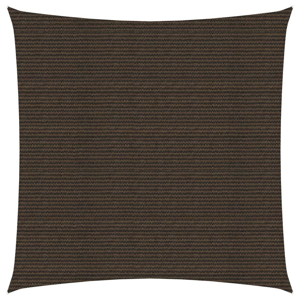 vidaXL Sunshade Sail 160 g/mŒ_ Brown 2x2 m HDPE
