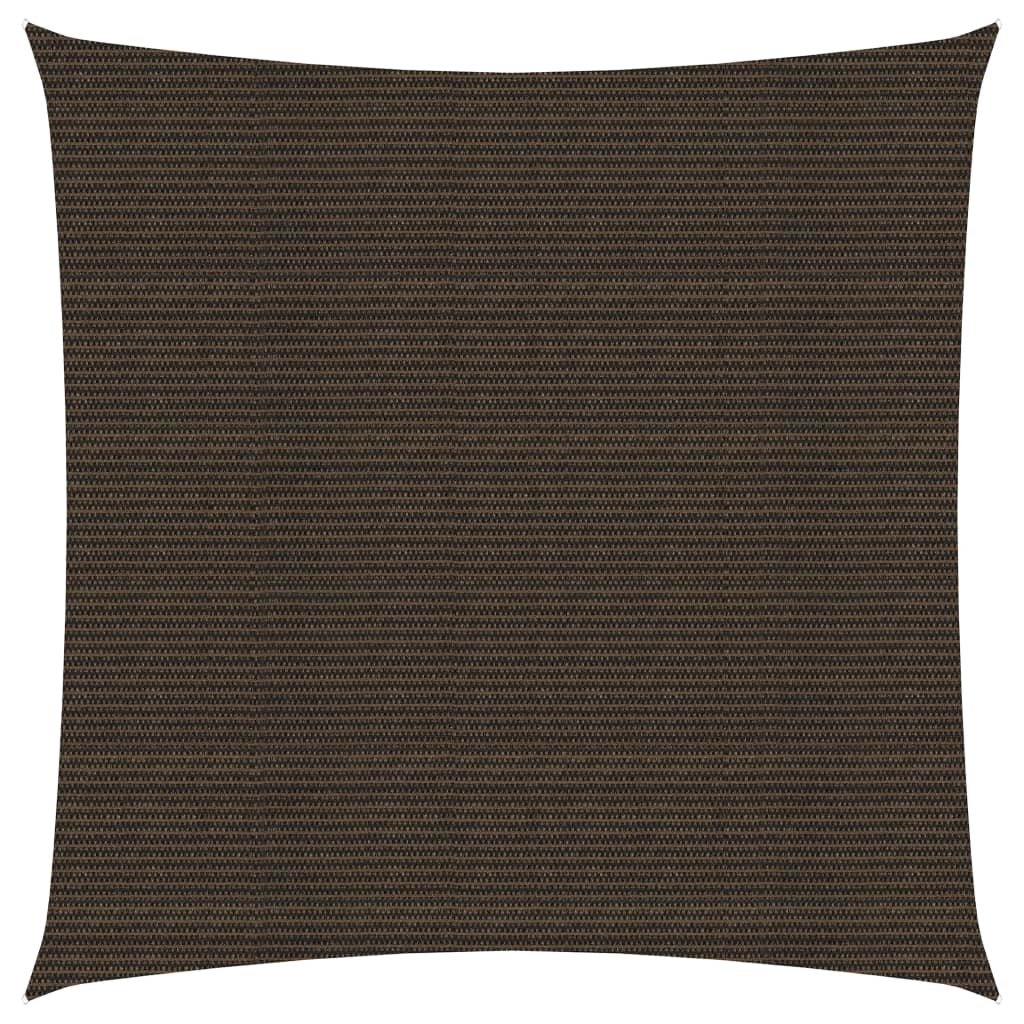 vidaXL Sunshade Sail 160 g/mŒ_ Brown 4x4 m HDPE