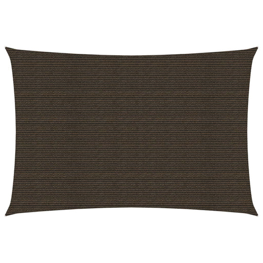 vidaXL Sunshade Sail 160 g/mŒ_ Brown 2x4.5 m HDPE
