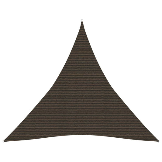 vidaXL Sunshade Sail 160 g/mŒ_ Brown 3x3x3 m HDPE