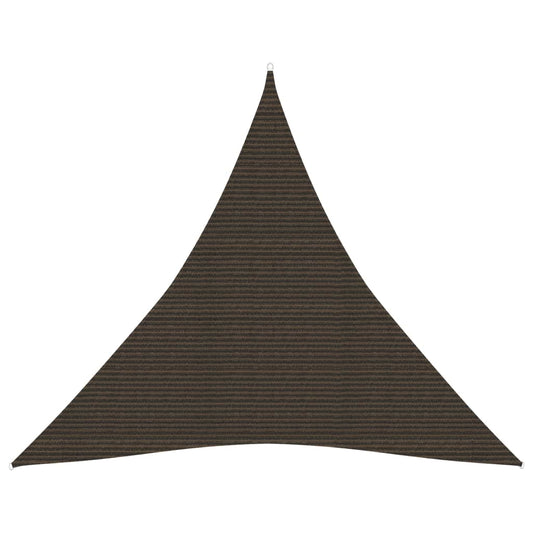 vidaXL Sunshade Sail 160 g/mŒ_ Brown 4.5x4.5x4.5 m HDPE