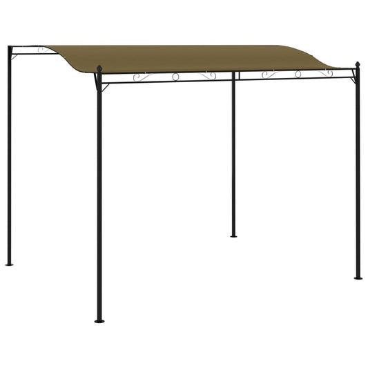 vidaXL Sunshade Awning 3x2.4 m Taupe 180 g/mŒ_
