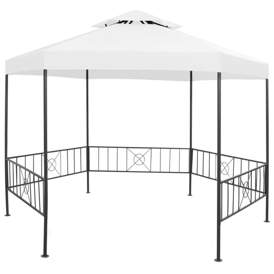 vidaXL Garden Gazebo 323x275x265 cm White 180 g/mŒ_