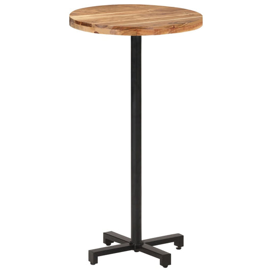 vidaXL Bar Table Round íÖ60x110 cm Solid Acacia Wood