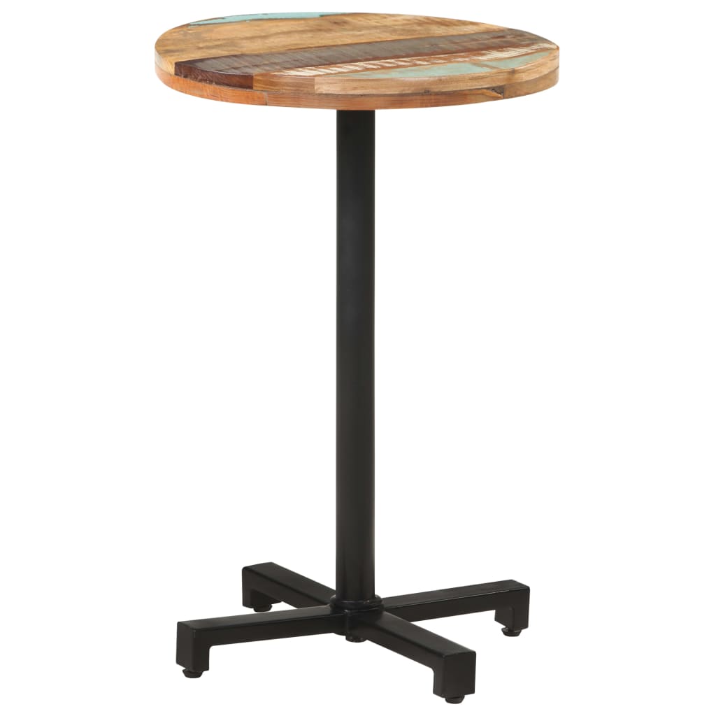 vidaXL Bistro Table Round íÖ50x75 cm Solid Reclaimed Wood