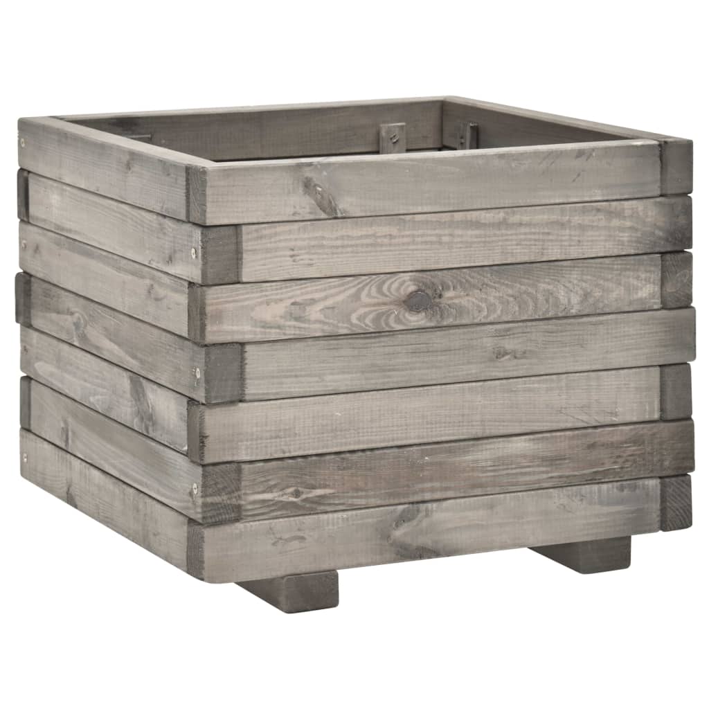 vidaXL Garden Planter 50x50x40 cm Solid Pine Wood