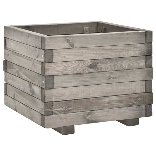 vidaXL Garden Planter 50x50x40 cm Solid Pine Wood