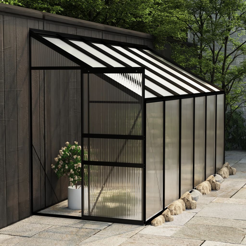 vidaXL Greenhouse Anthracite Aluminium 7.44 mŒ_