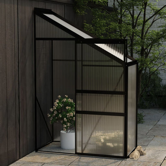 vidaXL Greenhouse Anthracite Aluminium 1.44 mŒ_