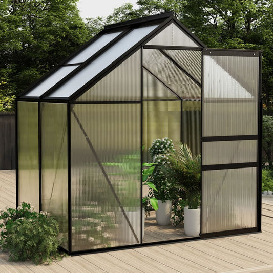 vidaXL Greenhouse Anthracite Aluminium 2.47 mŒ_