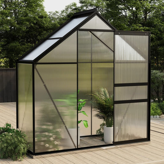 vidaXL Greenhouse Anthracite Aluminium 1.33 mŒ_