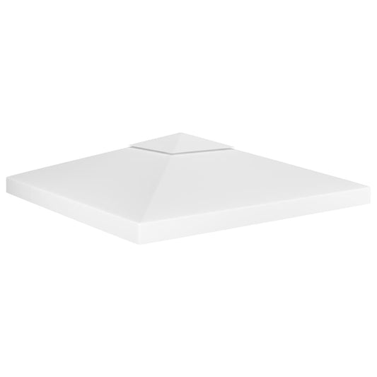 vidaXL 2-Tier Gazebo Top Cover 310 g/mŒ_ 3x3 m White