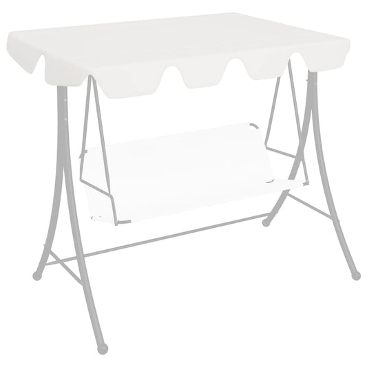 vidaXL Replacement Canopy for Garden Swing White 150/130x70/105 cm