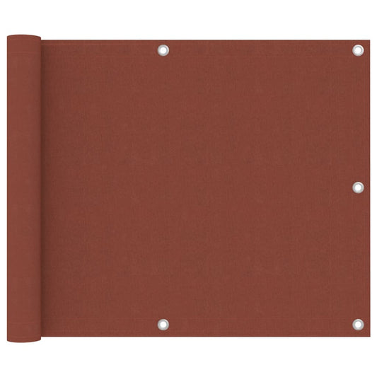vidaXL Balcony Screen Terracotta 75x300 cm Oxford Fabric