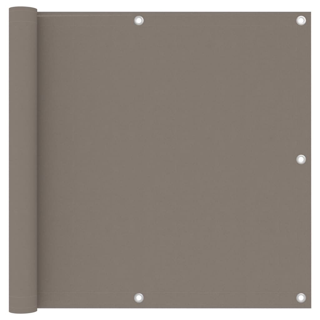 vidaXL Balcony Screen Taupe 90x300 cm Oxford Fabric