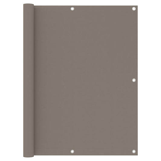 vidaXL Balcony Screen Taupe 120x600 cm Oxford Fabric