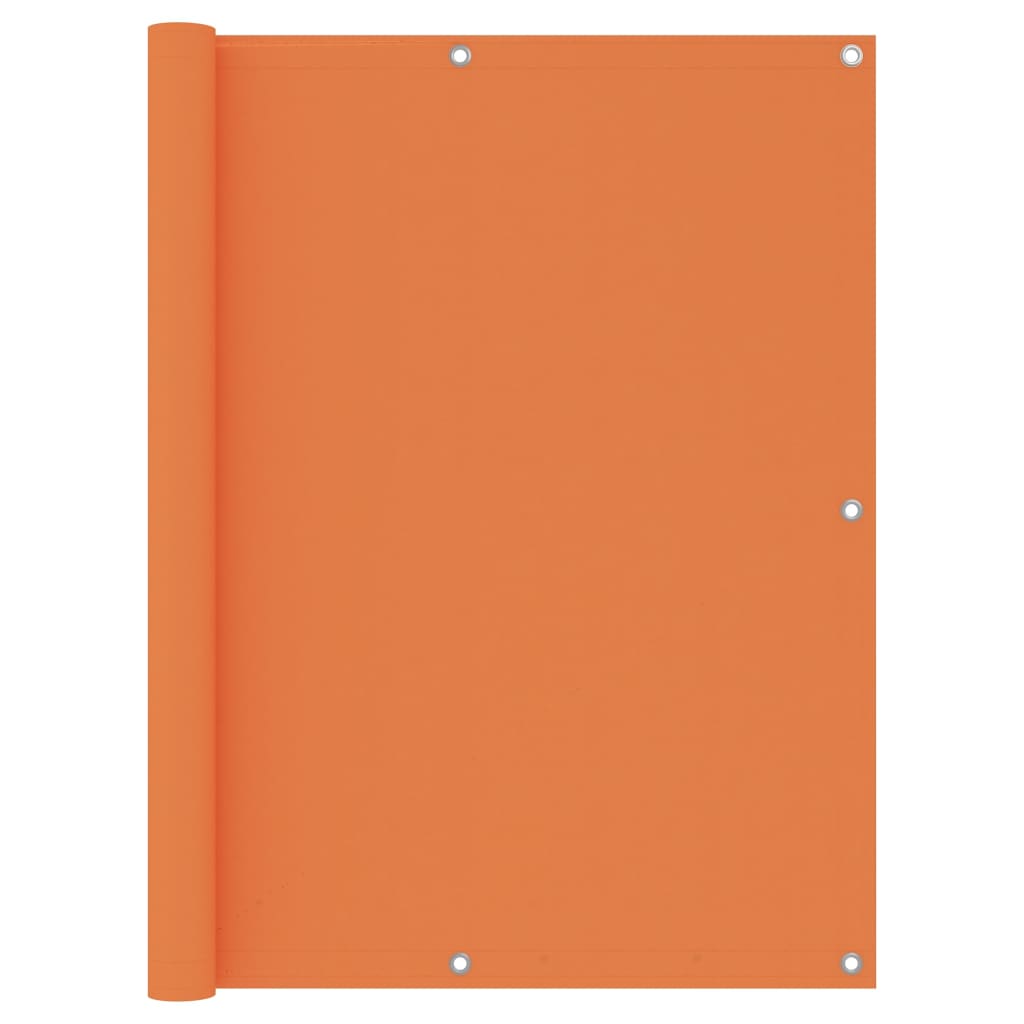 vidaXL Balcony Screen Orange 120x500 cm Oxford Fabric