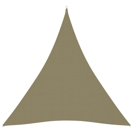 vidaXL Sunshade Sail Oxford Fabric Triangular 3x4x4 m Beige