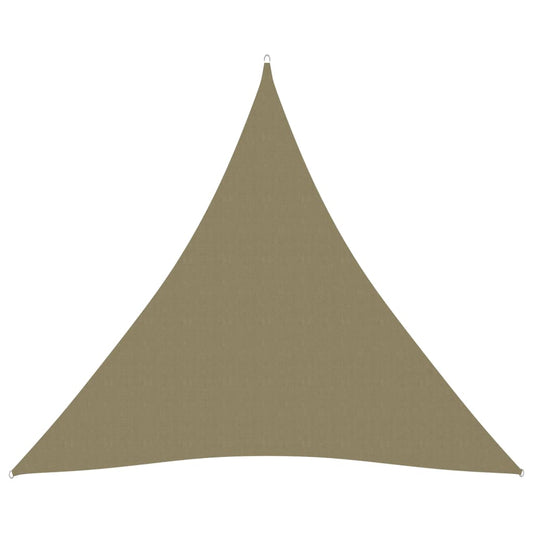 vidaXL Sunshade Sail Oxford Fabric Triangular 4x4x4 m Beige