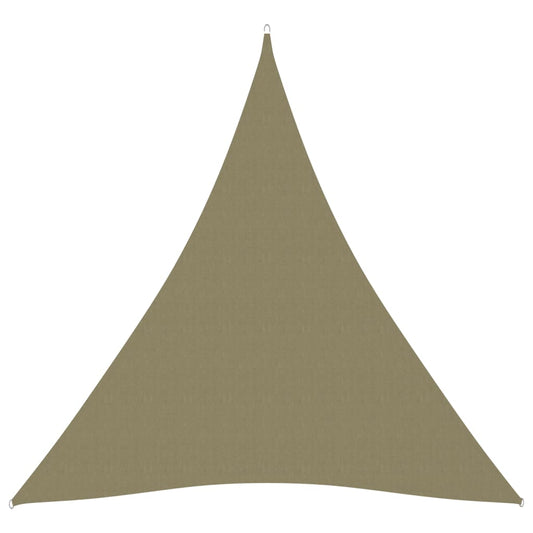 vidaXL Sunshade Sail Oxford Fabric Triangular 5x6x6 m Beige