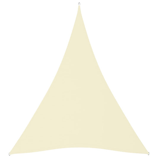 vidaXL Sunshade Sail Oxford Fabric Triangular 4x5x5 m Cream