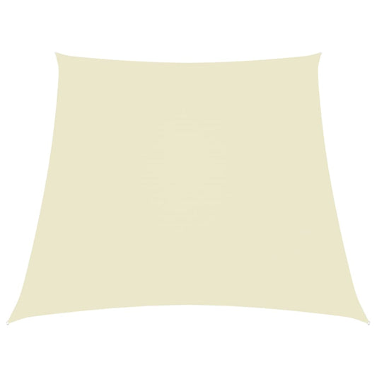 vidaXL Sunshade Sail Oxford Fabric Trapezium 3/5x4 m Cream