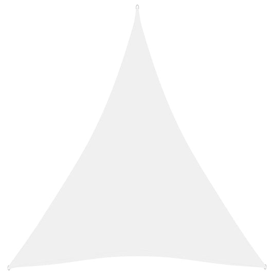vidaXL Sunshade Sail Oxford Fabric Triangular 5x6x6 m White