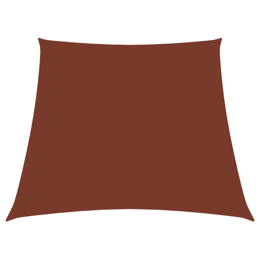 vidaXL Sunshade Sail Oxford Fabric Trapezium 4/5x4 m Terracotta