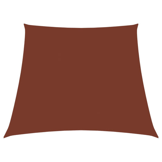 vidaXL Sunshade Sail Oxford Fabric Trapezium 4/5x4 m Terracotta