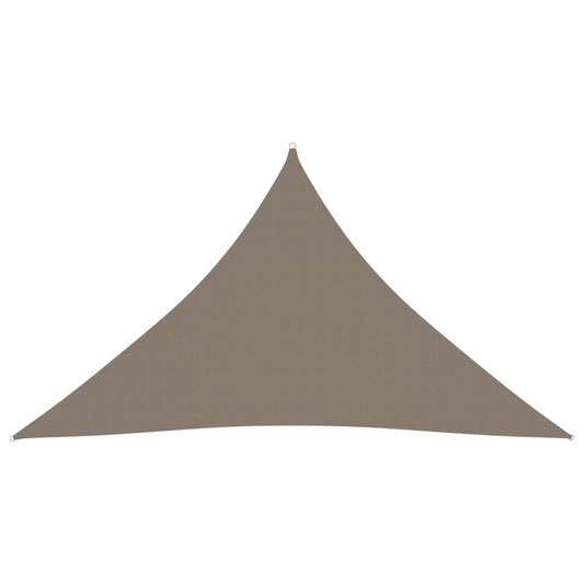 vidaXL Sunshade Sail Oxford Fabric Triangular 2.5x2.5x3.5 m Taupe