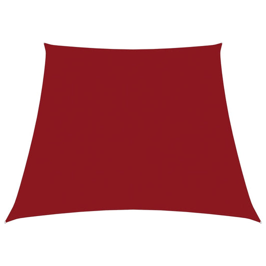 vidaXL Sunshade Sail Oxford Fabric Trapezium 3/5x4 m Red
