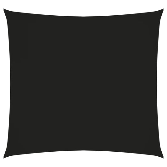 vidaXL Sunshade Sail Oxford Fabric Square 5x5 m Black