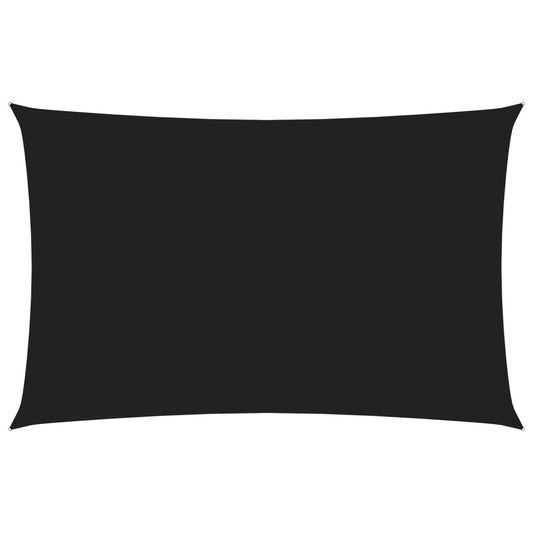 vidaXL Sunshade Sail Oxford Fabric Rectangular 2x5 m Black