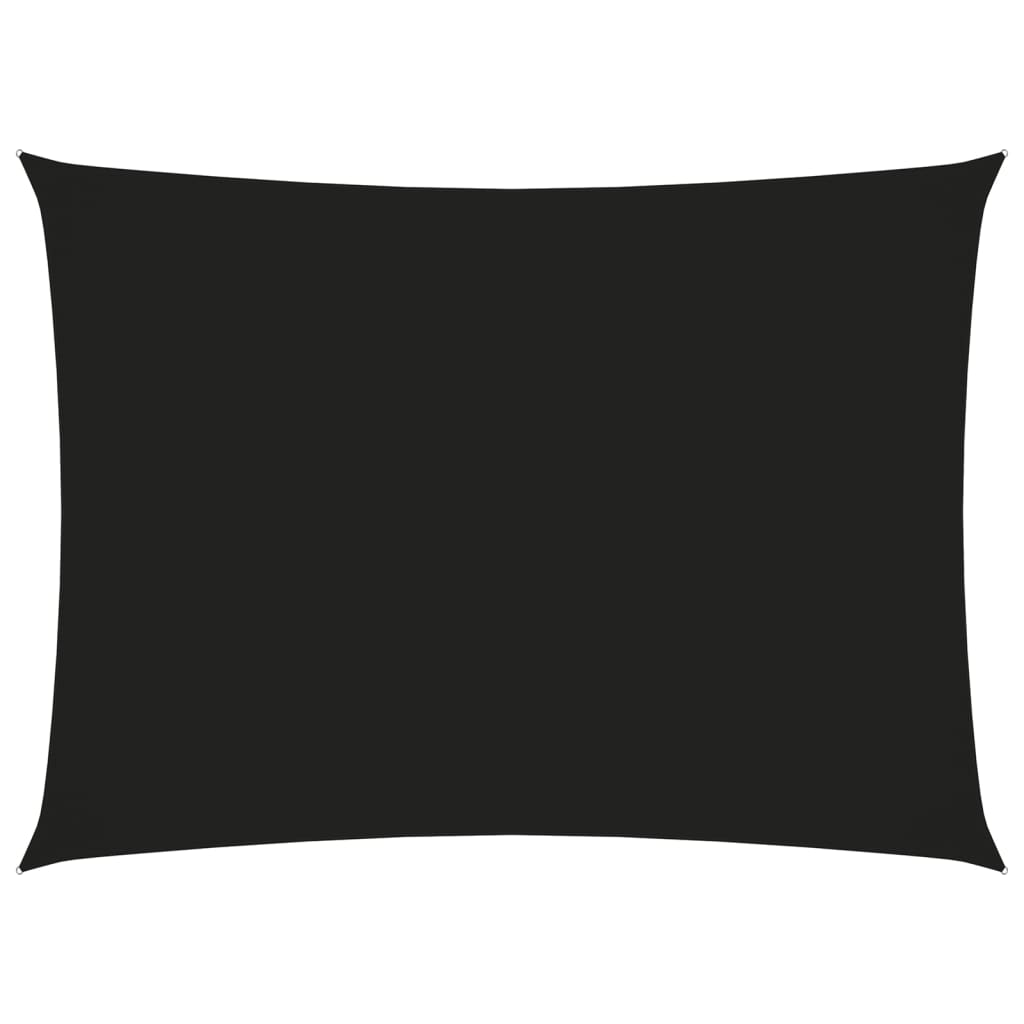 vidaXL Sunshade Sail Oxford Fabric Rectangular 3x4.5 m Black
