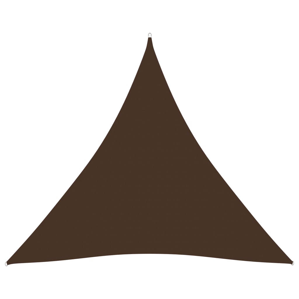 vidaXL Sunshade Sail Oxford Fabric Triangular 5x5x5 m Brown