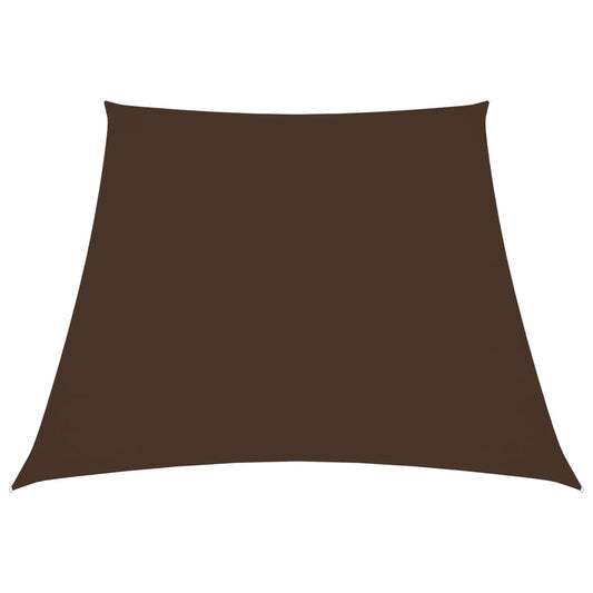 vidaXL Sunshade Sail Oxford Fabric Trapezium 4/5x4 m Brown