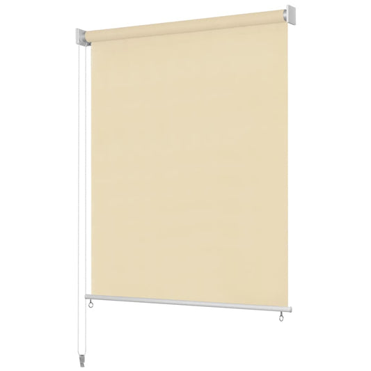 vidaXL Outdoor Roller Blind Cream 80x140 cm HDPE