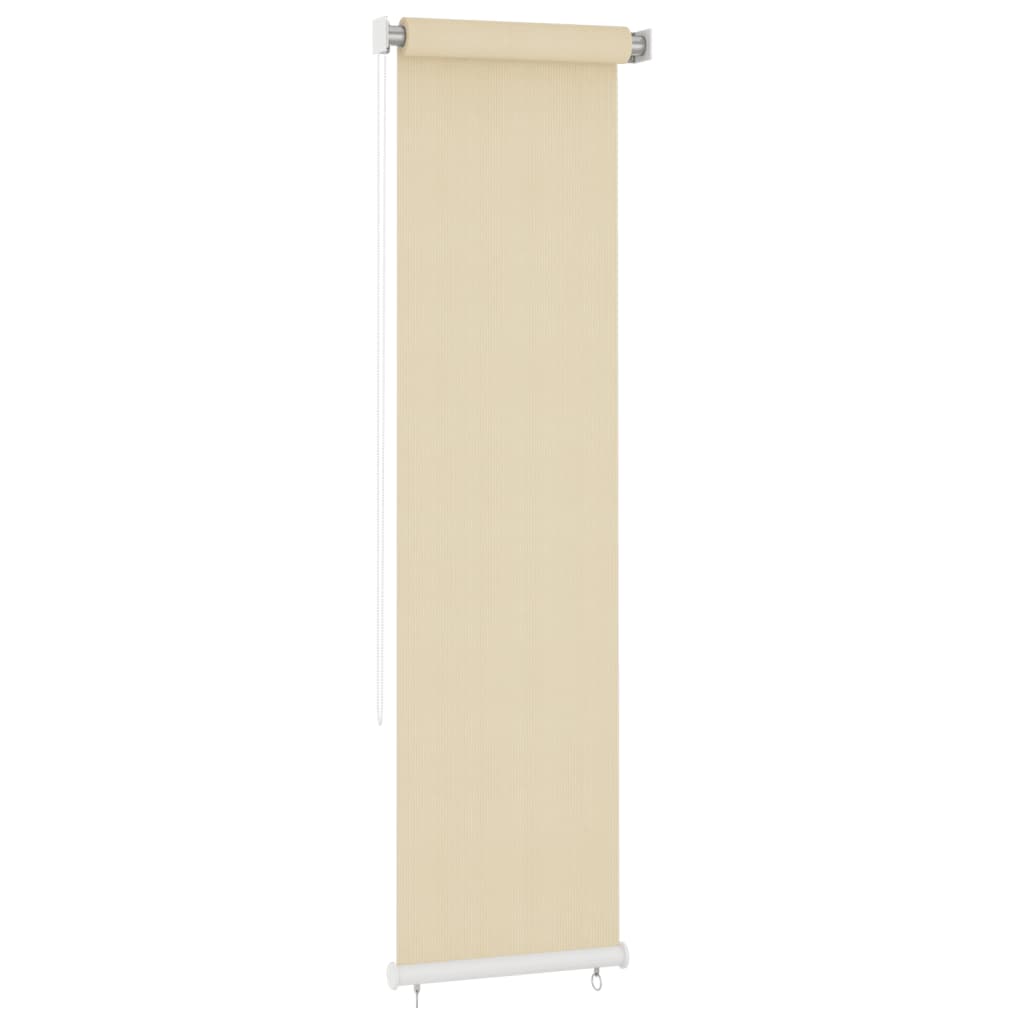 vidaXL Outdoor Roller Blind Cream 60x230 cm HDPE