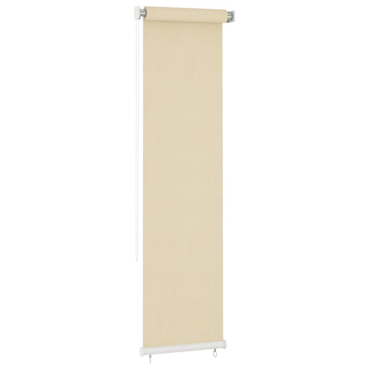 vidaXL Outdoor Roller Blind Cream 60x230 cm HDPE