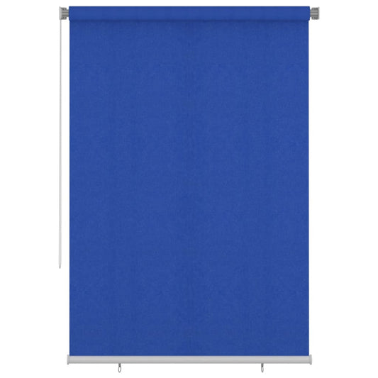 vidaXL Outdoor Roller Blind 160x230 cm Blue HDPE