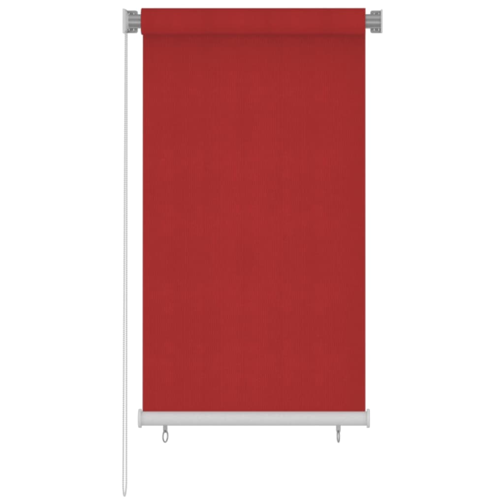 vidaXL Outdoor Roller Blind 80x140 cm Red HDPE