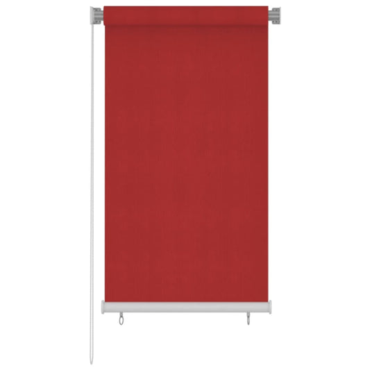 vidaXL Outdoor Roller Blind 80x140 cm Red HDPE