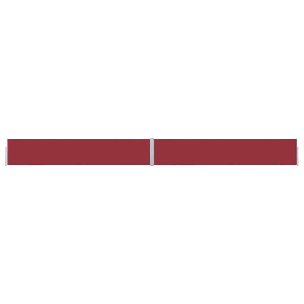 vidaXL Patio Retractable Side Awning 170x1200 cm Red