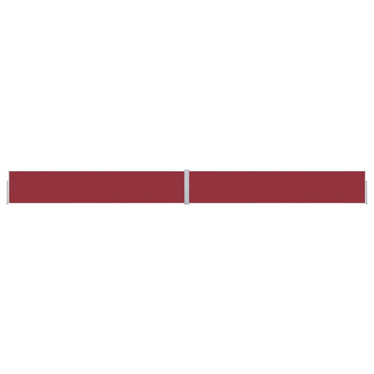 vidaXL Patio Retractable Side Awning 170x1200 cm Red