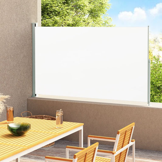 vidaXL Patio Retractable Side Awning 220x300 cm Cream